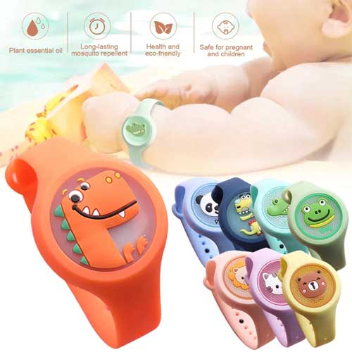 Multicolor Flashing Light Mosquito Repellent Bracelet Cute Mosquito Repellent Watch each My Basket