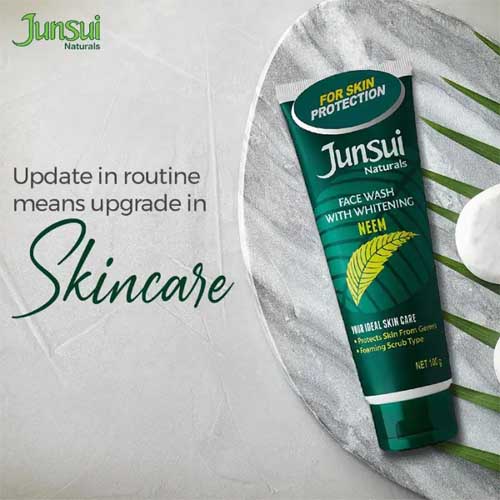 Junsui Natural Face Wash With Whitening Neem 100grams My Basket